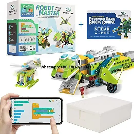 Premium STEM Programming Scratch 3.0 Educational Robot Toy Kids 6+ 100+ Bricks ASTM/EN71 Certified Board Maker Boards