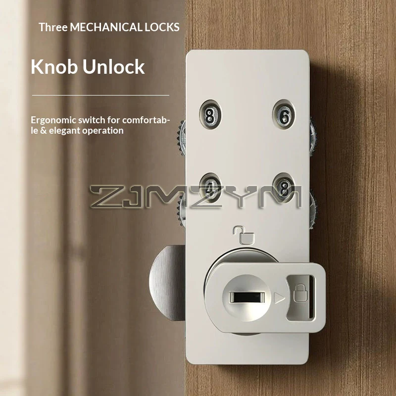 Zinc Alloy Mechanical Password Cabinet Drawer Lock No Need Power Dial Cabinet Anti-Theft Combination Lock