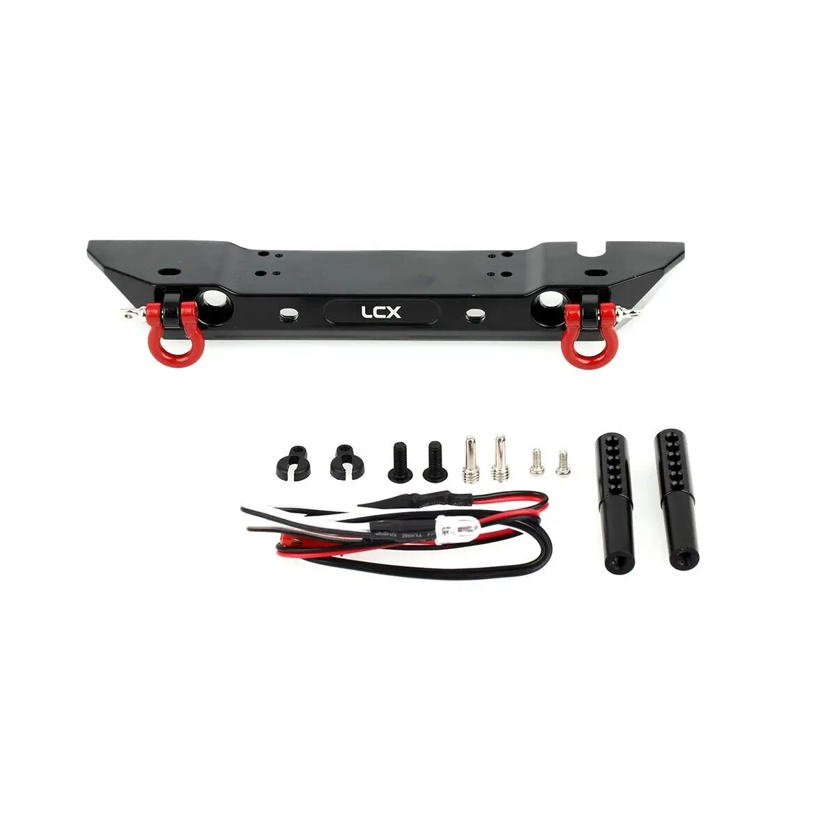 

LCX Racing 1/10 RC Crawler Aluminum Front Bumper for Traxxas TRX4 TRX6 Axial SCX10 II III PRO Gen8 Gen9 Upgrades Accessories