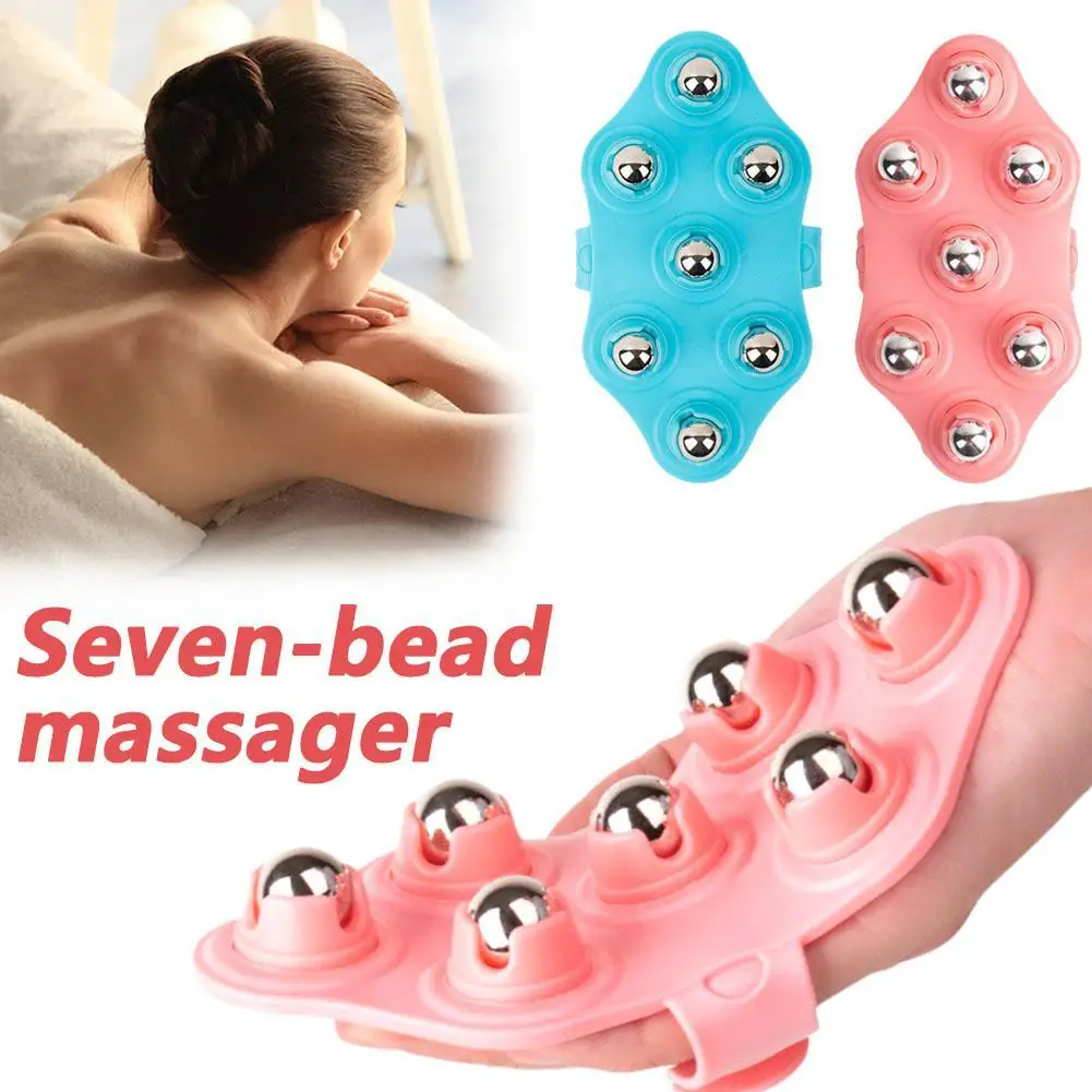 Seven Bead Ball Massager Roller Kneading Abdomen Stomach Leg Meridians Brush Instrument Thin Roller Body Artifact Dredging