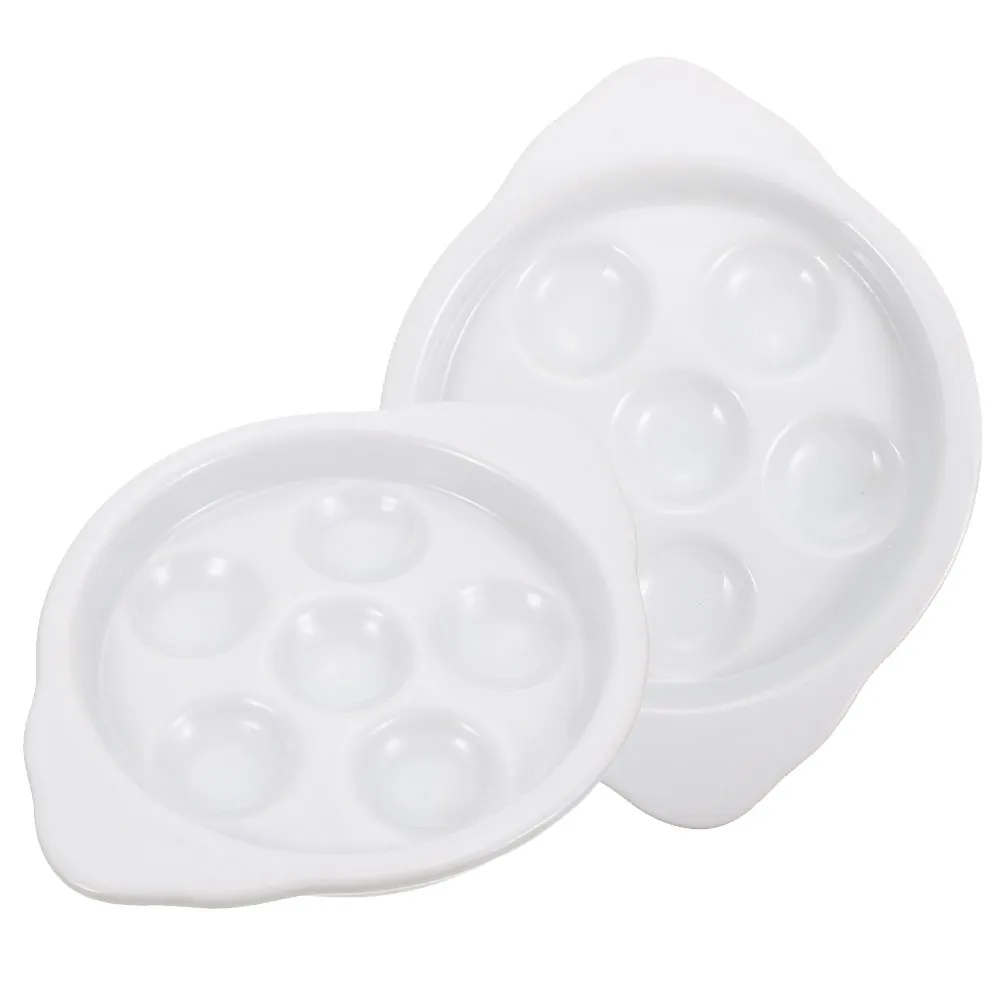 

2Pcs Sturdy Ceramic Escargot Baking Pan with Holes for Grilled Snails Conch Oysters Seafood Appetizers Dish Dishwasher Safe