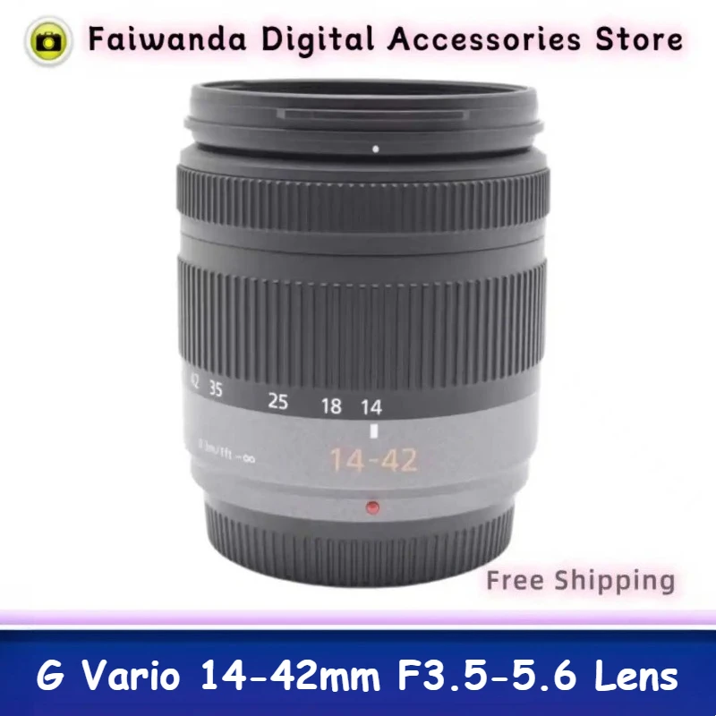 95% nuevo genuino para Lumix G Vario 14-42mm f/3,5-5,6 ASPH Mega OIS lente gran angular lente zoom Micro 4/3