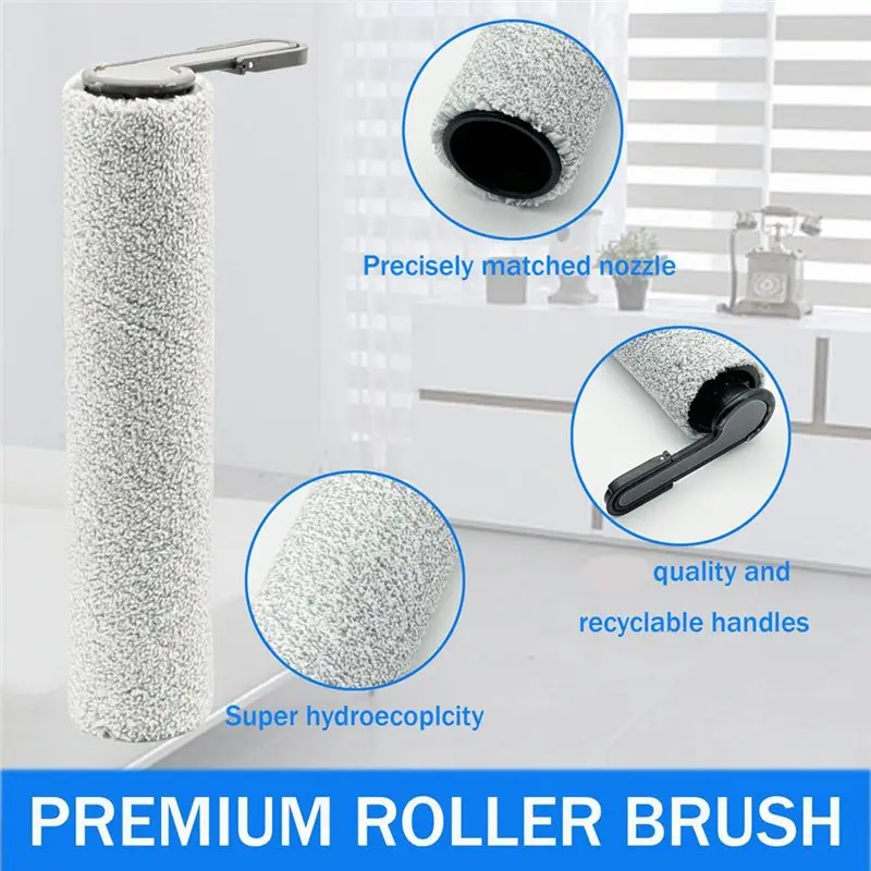 BAAJ-Brush Rollers Filters Replacement For Tineco Floor ONE Stretch S6/ Floor ONE Switch S6/ Floor ONE S7 Vacuum Cleaner