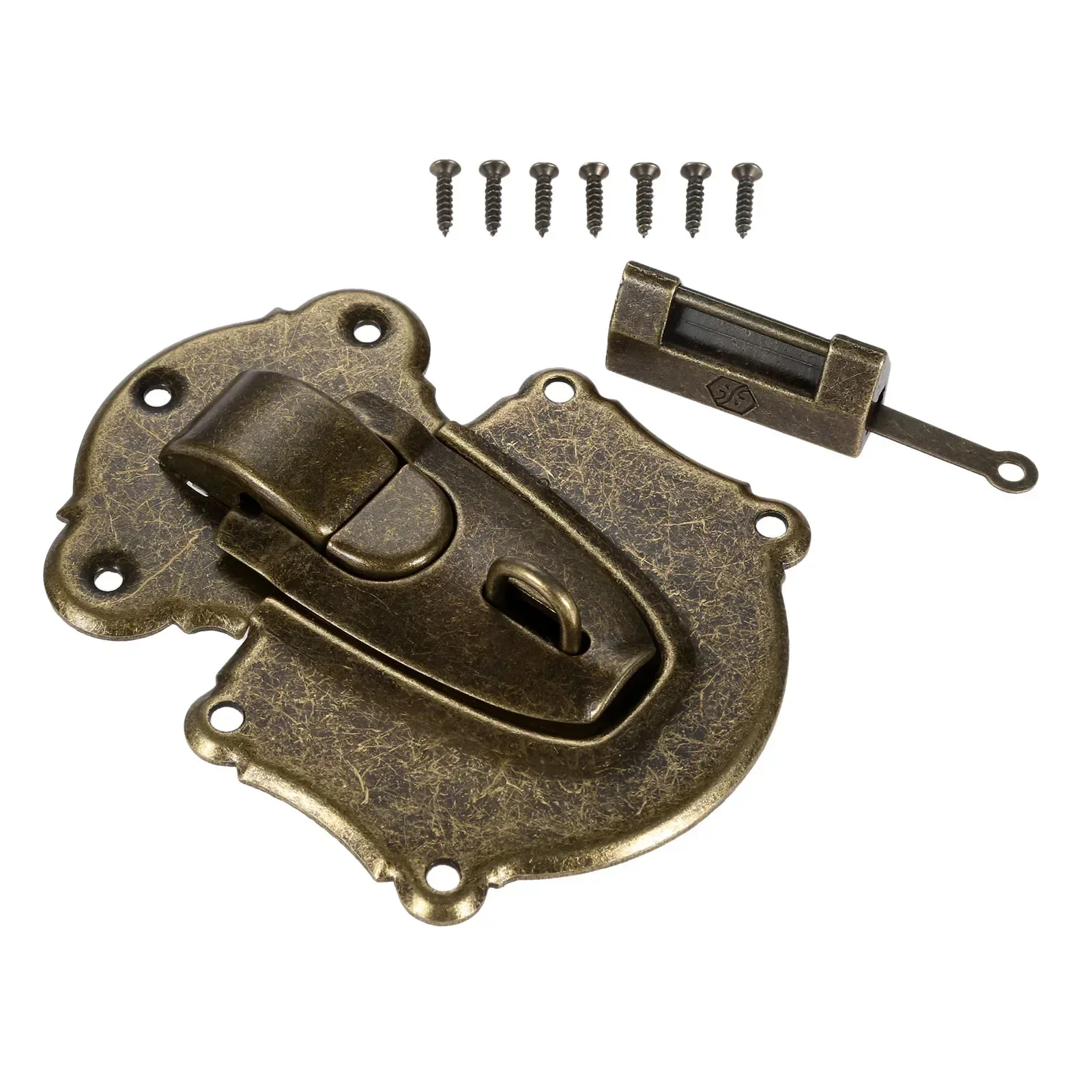 

Цинковый сплав, китайская шкатулка для ювелирных изделий, декоративный замок, защелка, античная бронзовая защелка, комплект пряжек