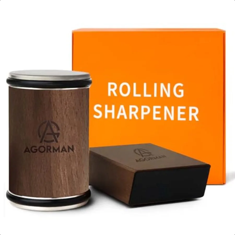 

Rolling Knife Sharpener KitDiamond based Knife Sharpener Roller for All Steel knives Hardn Levels Two Angle Rolling Sharpener f
