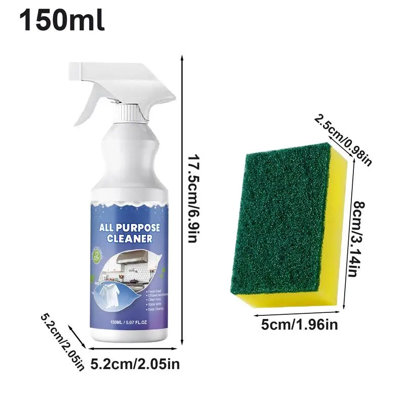 All-Purpose Cleaner 150ml Kitchen and Multisurface Cleaner Ceramic Tile Clean Agent Rust Remover Household Toilet Cleaning