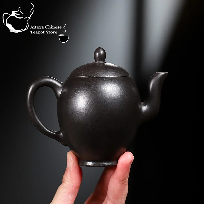 Yixing Purple Clay Pot, Original Mine Dahongpao Restoration, Burnt Beauty Shoulder, Handmade Kung Fu Tea Set， Chinese Tea Pot