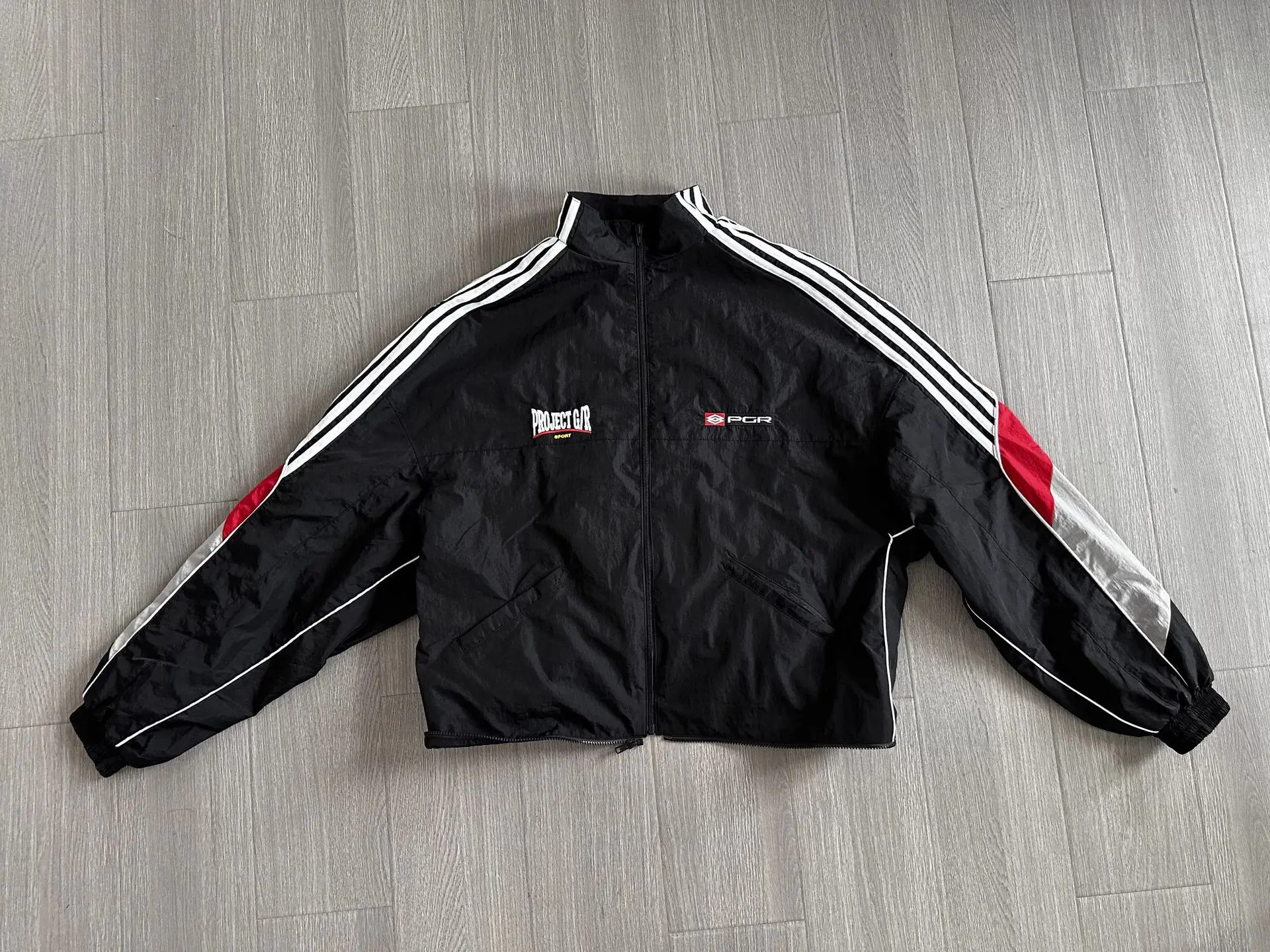 New 2026 Men Striped Project Technical zip-up Parka Track Zipper Casual Mess Windbreaker With Hoody Trench Jackets Coat #E84