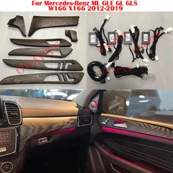 Car 12-Color LED Ambient Light Update Set Door Trim Atmosphere Lamp For Mercedes-Benz ML GLE GL GLS W166 X166 2012-2019