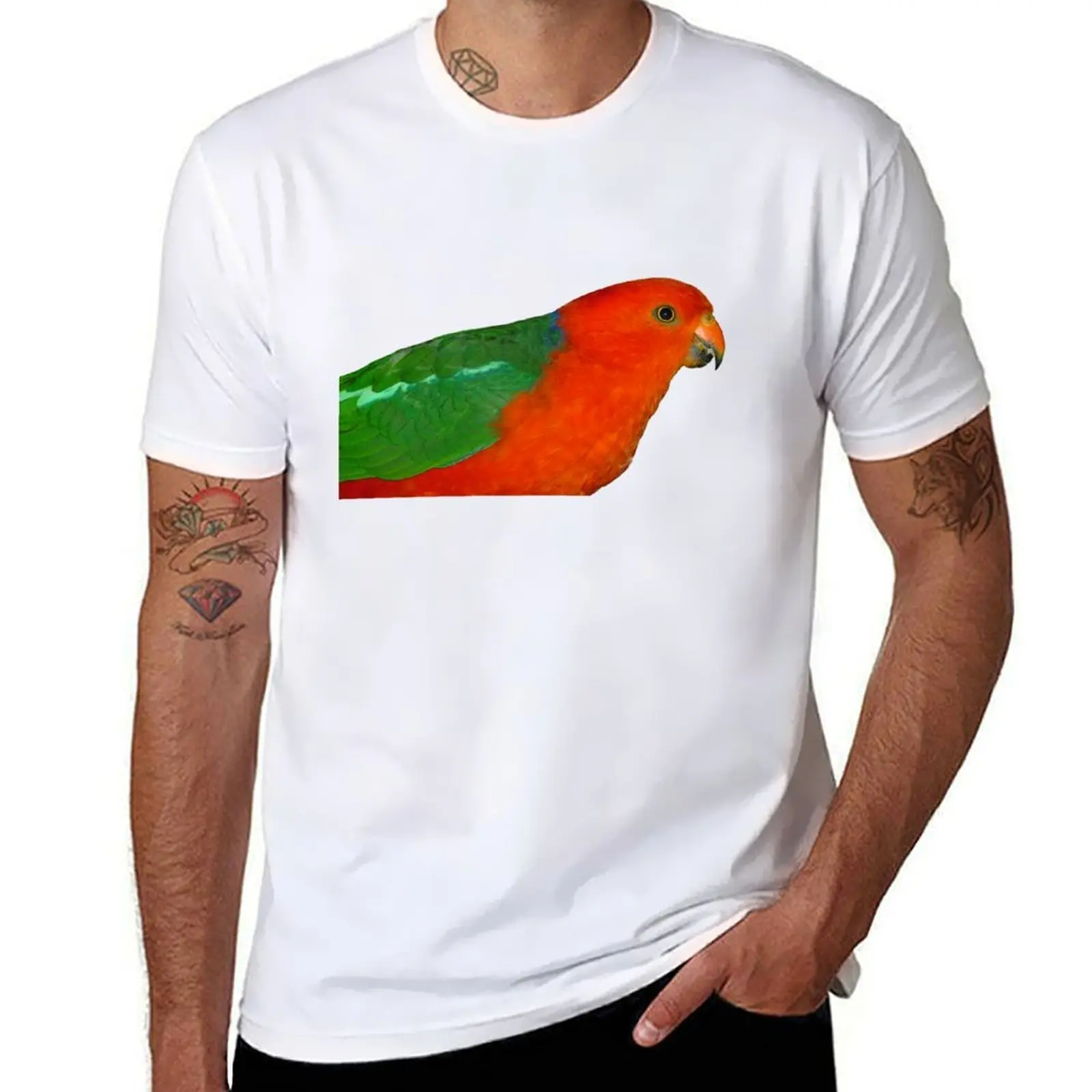 

Australian King-Parrot male T-Shirt man t shirts high quality luxury brand man t shirt cotton T-Shirt