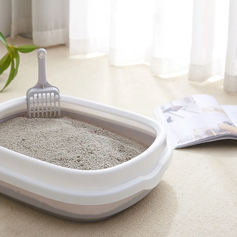 

Semi-enclosed Cat Litter Pot Convenient Box Toilet Supplies Small Basin Practical