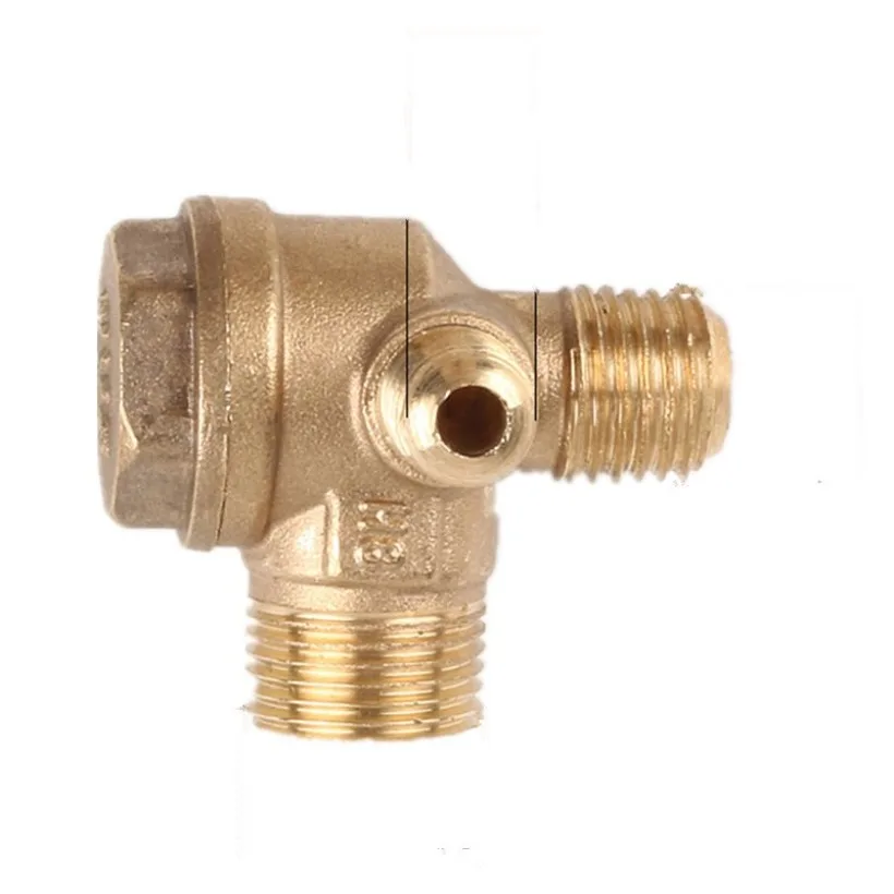 3-Way Unidirectional Check Valve Connect Pipe Fittings Cast Iron High Quality Air Compressor Replacement Check Valve