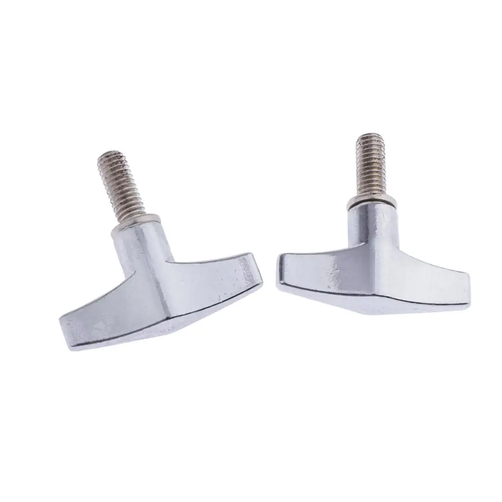 2pcs Drum Cymbal Tilter Stand Wing Nut Screw 6mm M6 for Drummer Beginners Percussion Parts Drum Cymbal Stand Accessory