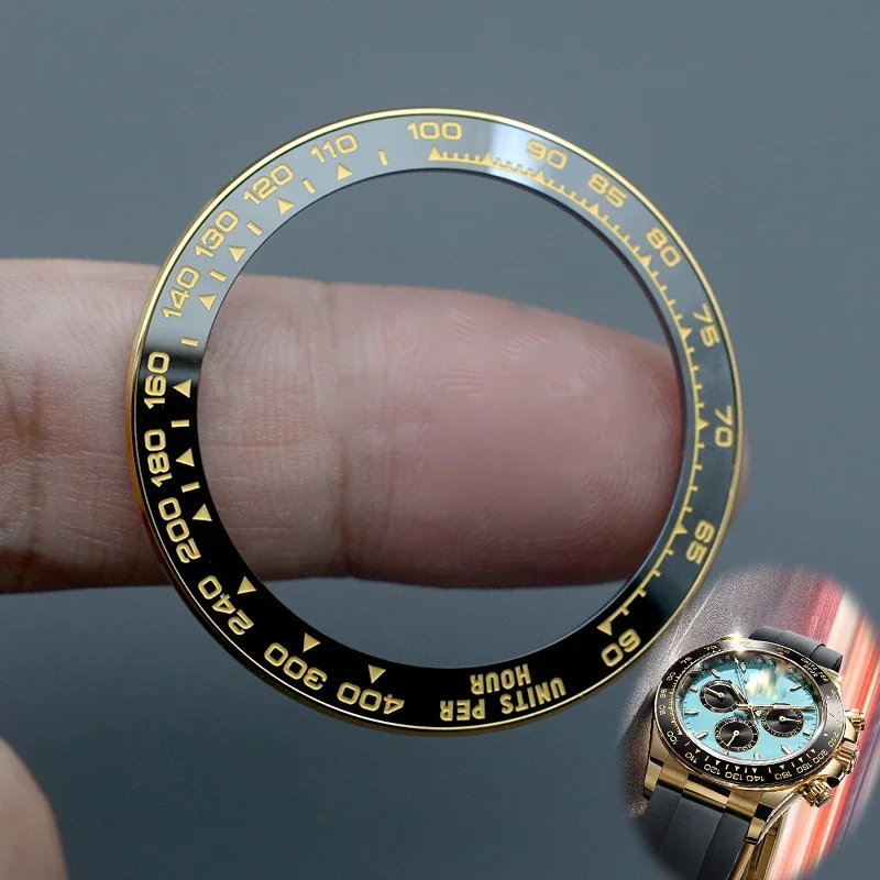 Watch Ceramic Bezel Insert 38.5*30.5mm Fit Cosmog 126518 126509 SUB YACHT-MASTER Watch Day Tona