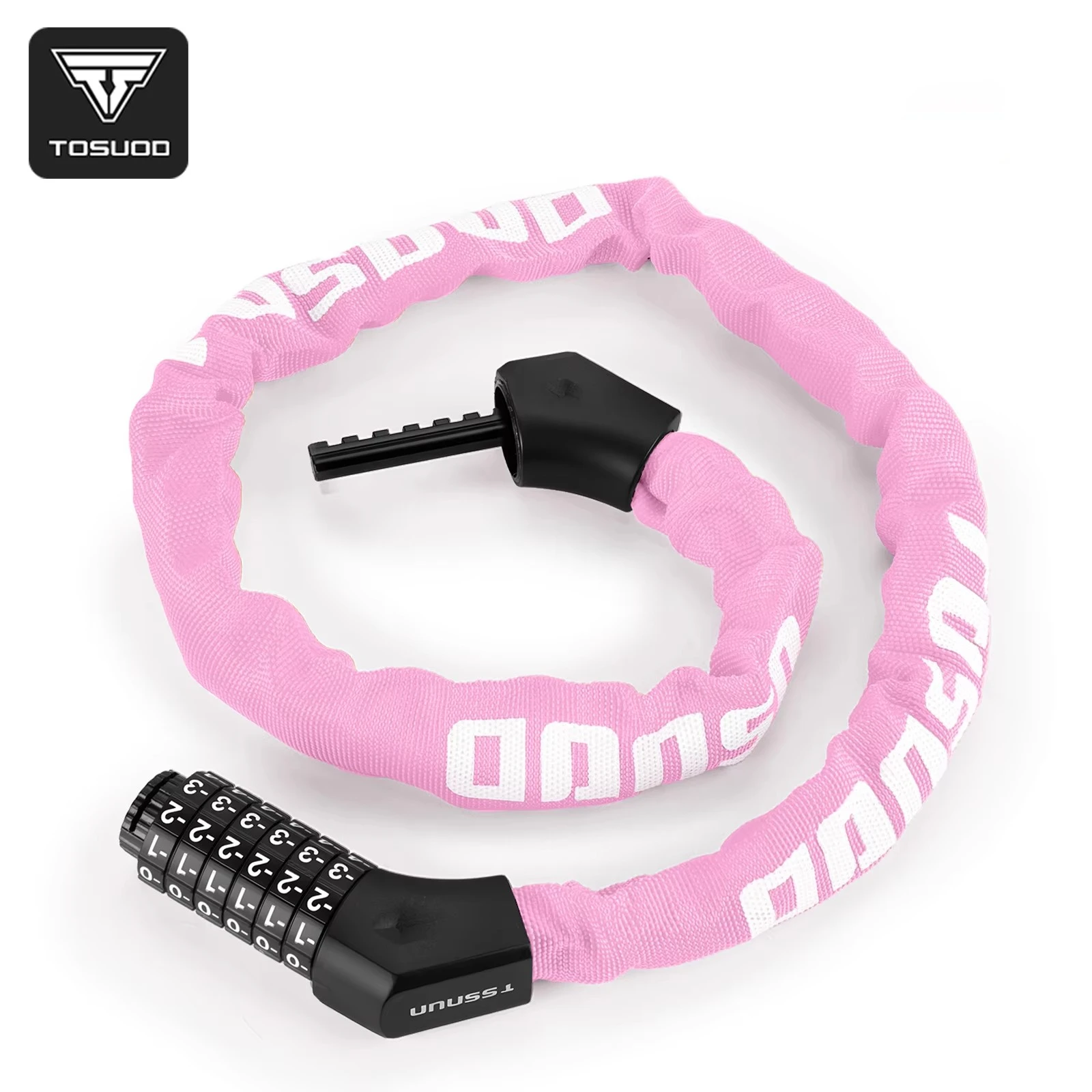 TOSUOD 6 Digit Resettable Bike Combination Lock Universal Anti Theft 100cm Heavy Duty for MTB Road Scooter Cycling Accessories