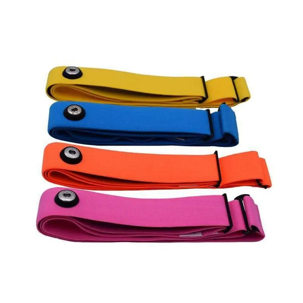 Silicone + Fiber Heart Rate Monitor Strap Multicolor Adjustable Heart Rate Monitor Chest Strap Heart Rate Monitor Chest Belt