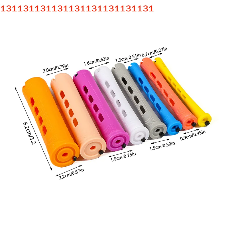 No Heat Curling Hair Tools for Natural Curl Enhancement 12pcs Hair Perm Rods Short Cold Wave Hair Curling Rollers