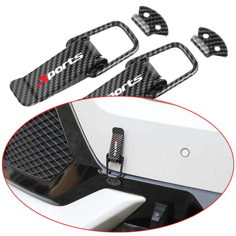 2Pcs Sports Universal Car Accessories Fastener Aluminum Hood Pin Clip Bonnet Lock Mount Kit JDM Tuning Engine Hood Latch Pins