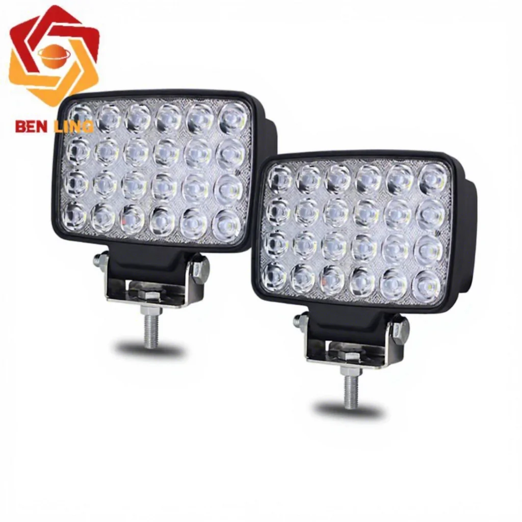 6.5-inch 72W LED Work Light with ECE R10 for John for Excavator 12v 48v Ip67
