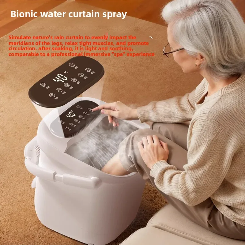 Far-infrared Light Wave Heat Compress Electric Deep Foot Spa Tub - Over-Knee Massage Foot Bath Machine, Home Foot Massagers