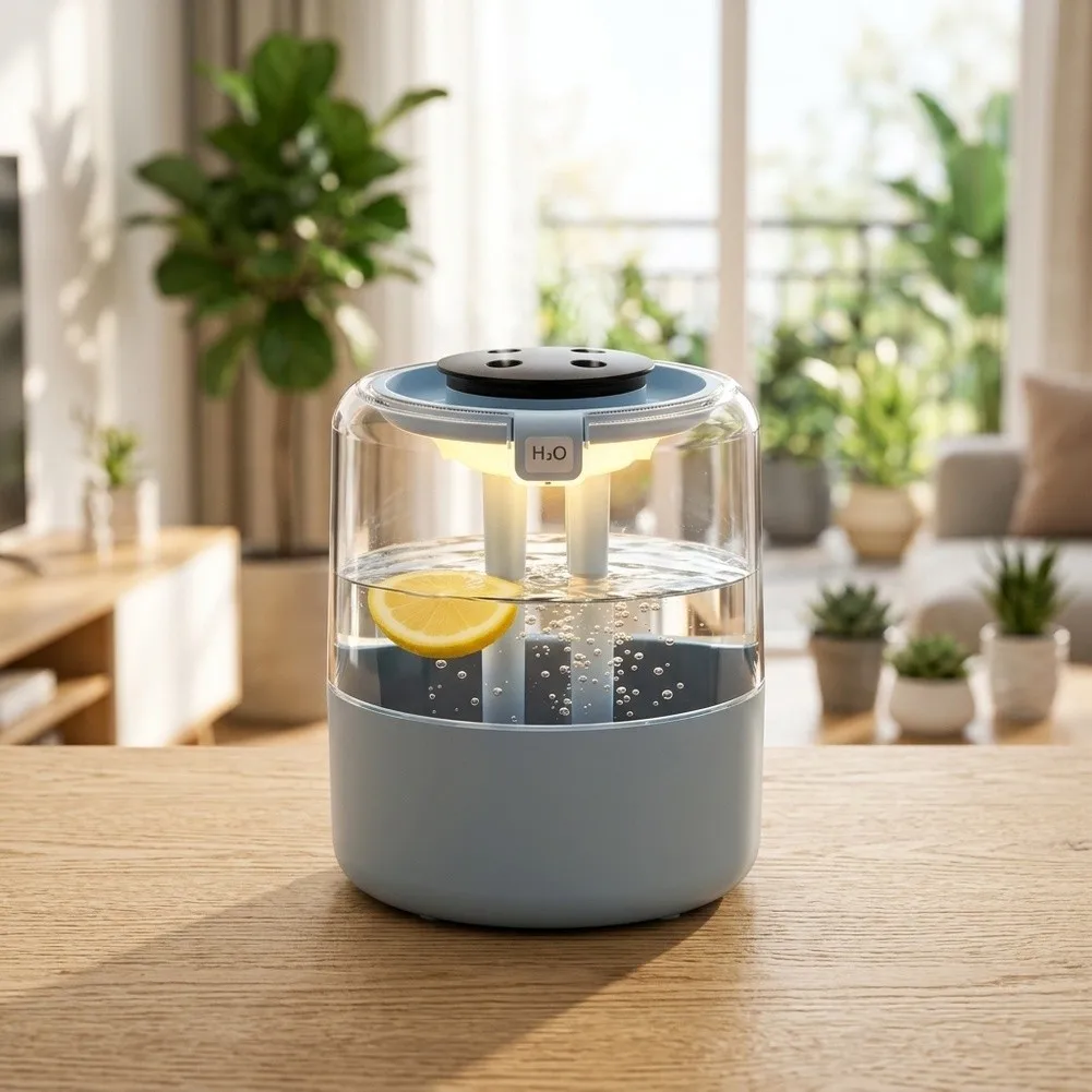 Cool for mist Humidifier 4L Water Tank for top Fill with Night Light 3 Adjustable for mist Outputs Quiet Operation for Large