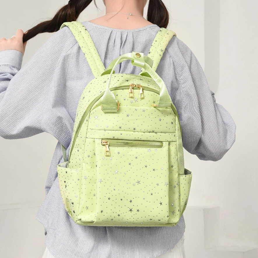 Многофункциональный рюкзак Sweet Star Pattern, женская сумка через плечо для студентов и ежедневных поездок, подходит для школы, коротких поездок.