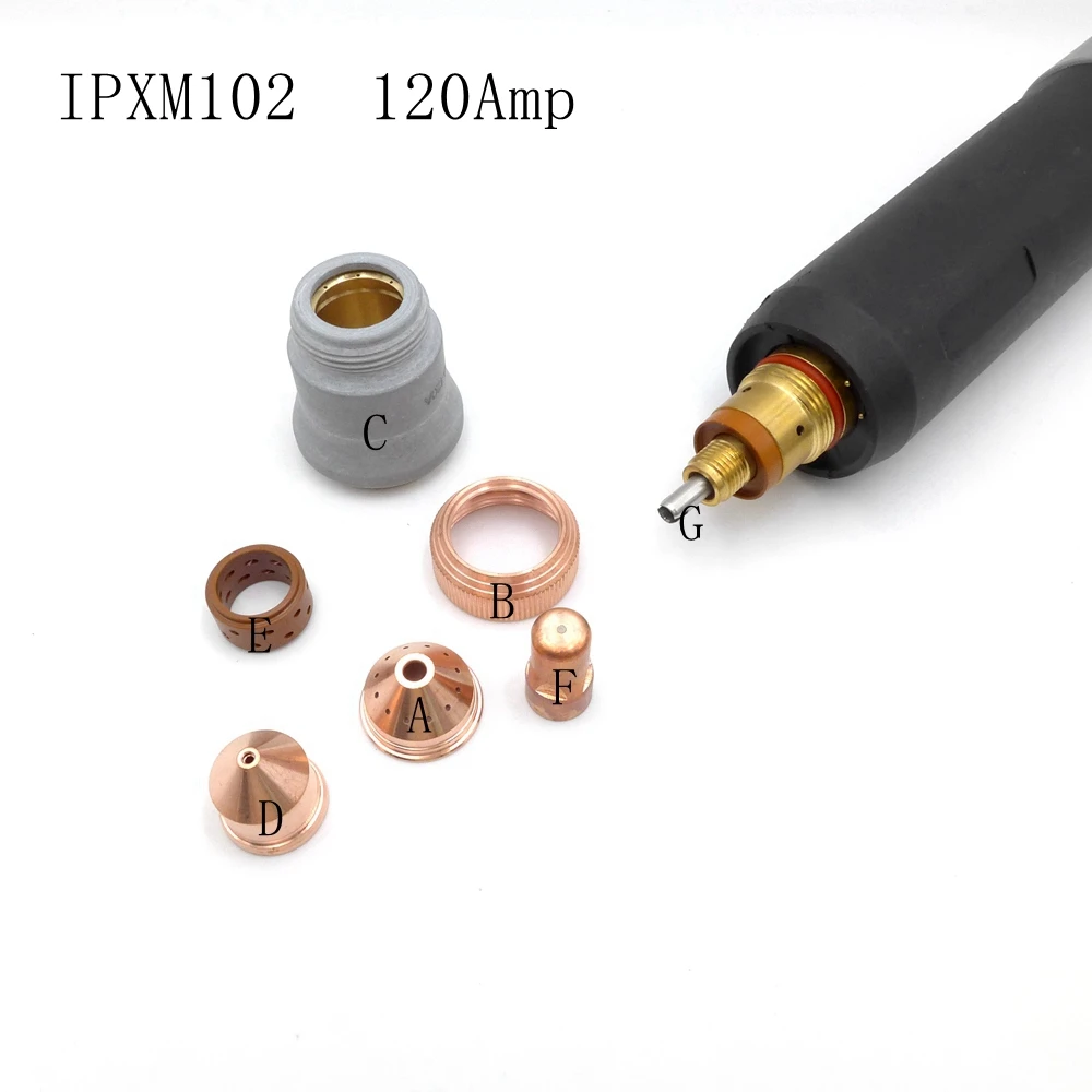 Plasma Consumables Shield Cup Nozzle Tip Electrode Diffuser 40-120A For IPX102 IPXM102 Hand Machine Cutting Torch Gun