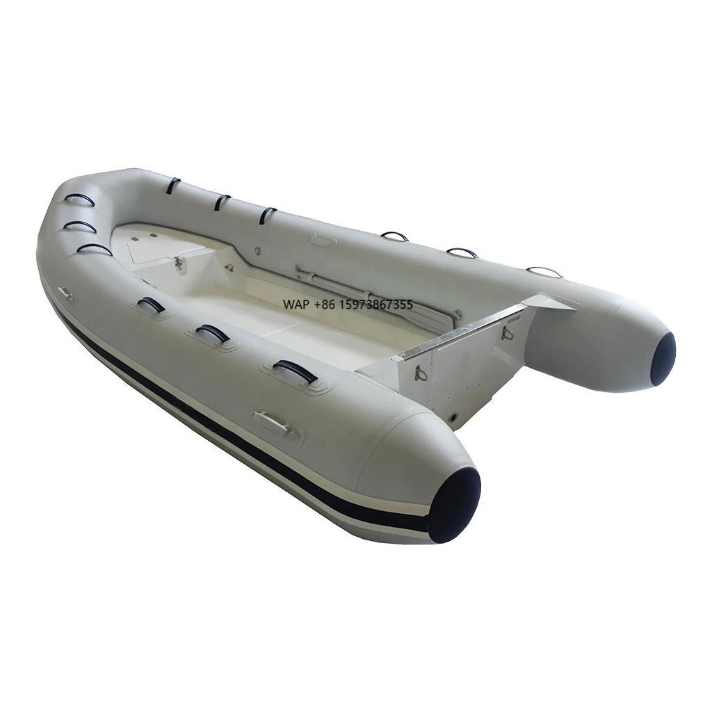 

China Supplies Small Fishing Dinghy 3.6m Rigid Fiberglass Hull Inflatable Rib Hypalon Boat with CE