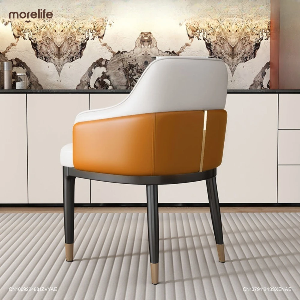 

Italian Style Light Luxury Living Room Chairs Sense Hotel Negotiations Chair Modern Minimalist Art Backrests Stool Furniture K01