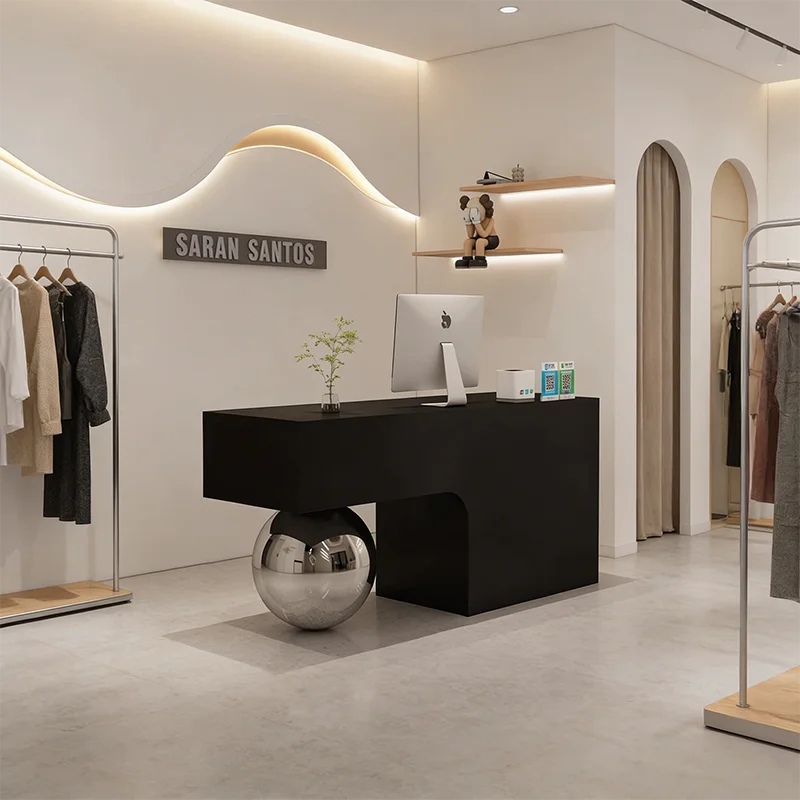 

Store Shop Reception Desks Light Luxury Service Counter Commericial Reception Desks Welcome Elegant Bureau Office Furniture