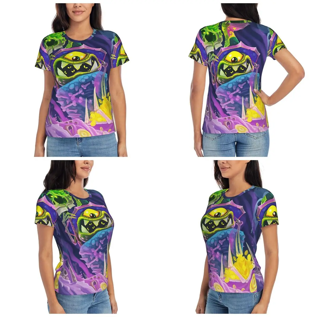 Cartoon Games Rayman Legends T-Shirt Women Short Sleeve T Shirts O-Neck Clothing Cotton Summer Tees Streetwear