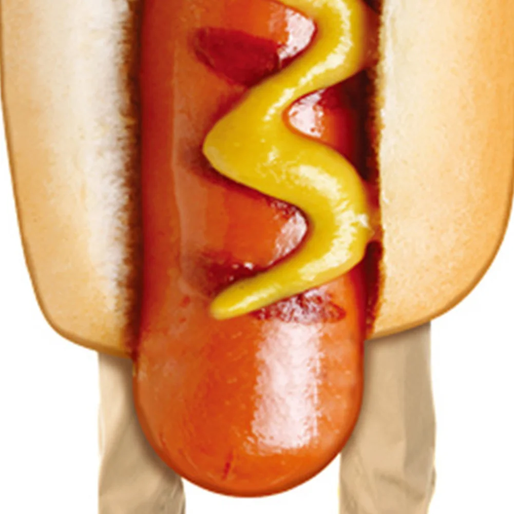 Food Cosplay Hot Dog Hallowmas Party Roleplay Costume Boy Disguise Carnival Role Play Suits Outift For Men Adult And Boy