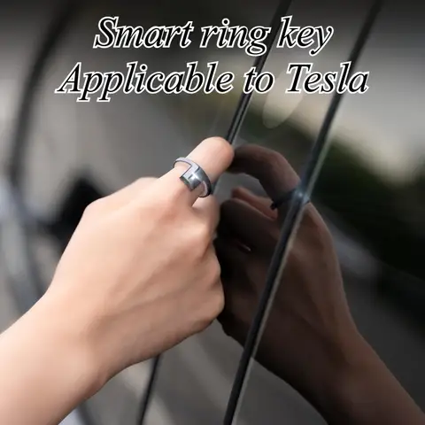 For Tesla Smart NFC Ring Key Replacement Compatible with EV Cars Alternative to Key Card Wearable Tech Accessories Gift for Men