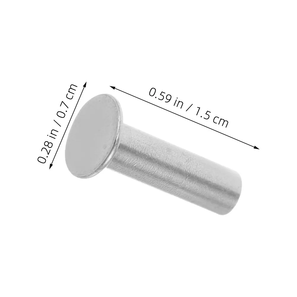 14Pairs Stainless Steel Knife Handle Studs Cutlery Rivet Screws for DIY Knife Making Repair Secure Locking Comfort Grip Kitchen