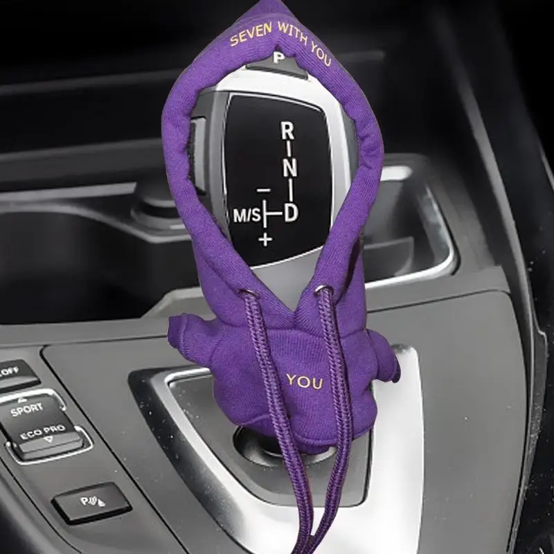 Hoodie Car Gear Shift Cover Gearshift Cover Manual Handle Gear Sweatshirt Change Lever Cover Car Interior Accessories