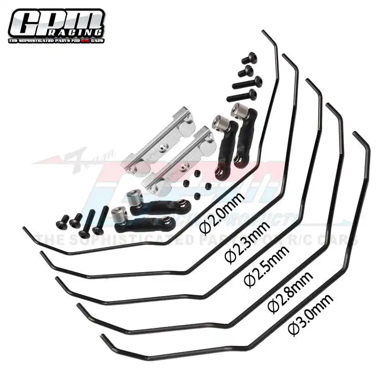 GPM-قضبان مانعة للف أمامية وخلفية ، سبائك ألومنيوم ماوس كبيرة ، مجموعة كاملة ، Traxxas ، 6S ، MAXX سيارة مائلة بالتحكم عن بعد #5
