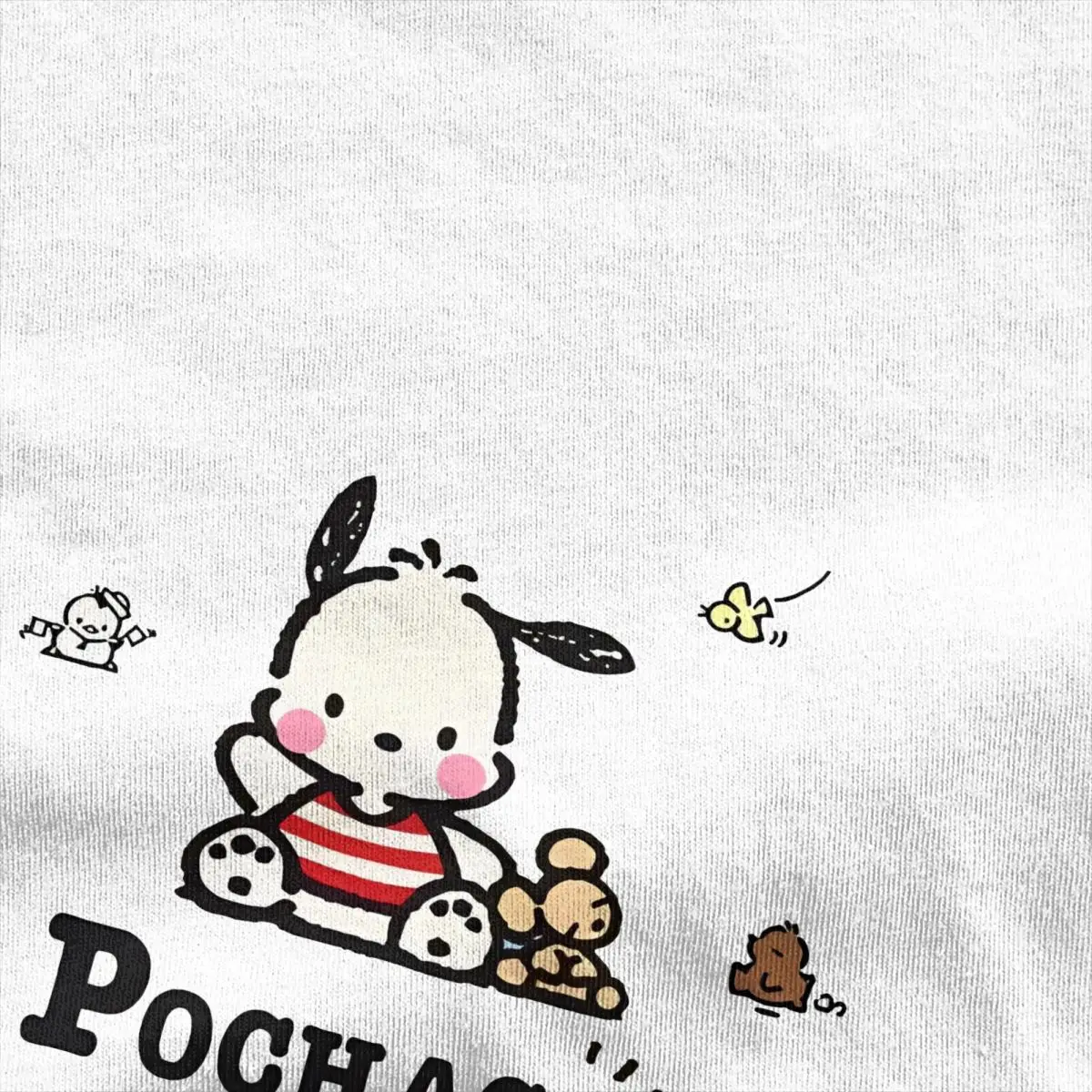 MINISO Pochacco T-Shirt Harajuku T Shirts Short-Sleeve Streetwear Tshirt Summer Pure Cotton O Neck Oversized Clothes