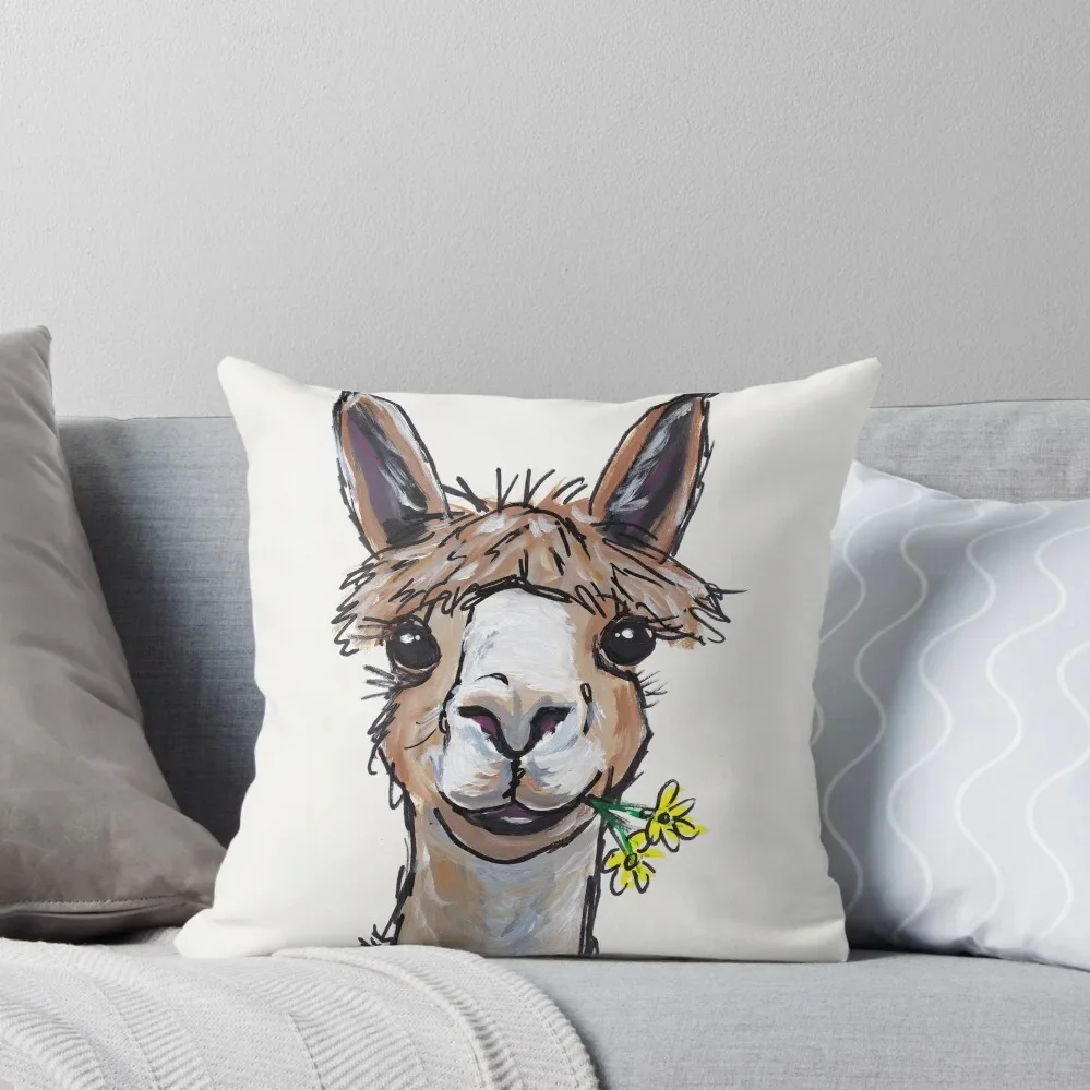 

Cute Alpaca art Throw Pillow Sofa Covers For Living Room Sofa Cushions Cover