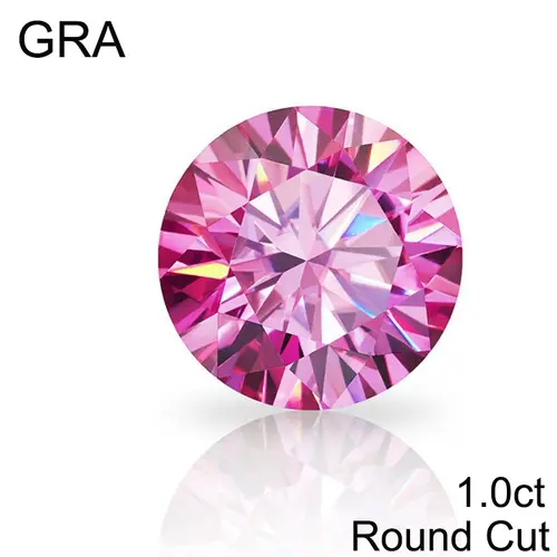 Pink Loose Moissanite 100% Real Lab Gemstone Stones For Women Jewelry Diamond Ring Material GRA Round/Pear/Emerald/Oval Cut - Image 42