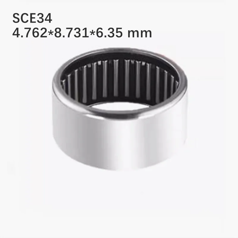 5 PCS Inch Series Stamped Outer Ring Needle Roller Bearing SCE34 4.76*8.73*6.35mm