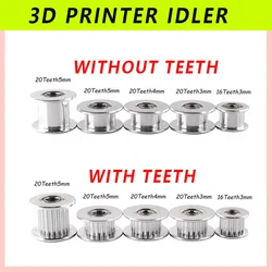 Alésage de roue à dents, 2 poulies, 16/20 dents, 3mm, 5mm, 6mm, 10mm, largeur des dents d'engrenage, 6mm, 10mm, I3, Ender 3, CR10, Bluer, imprimante Reprap, Idler, Ti