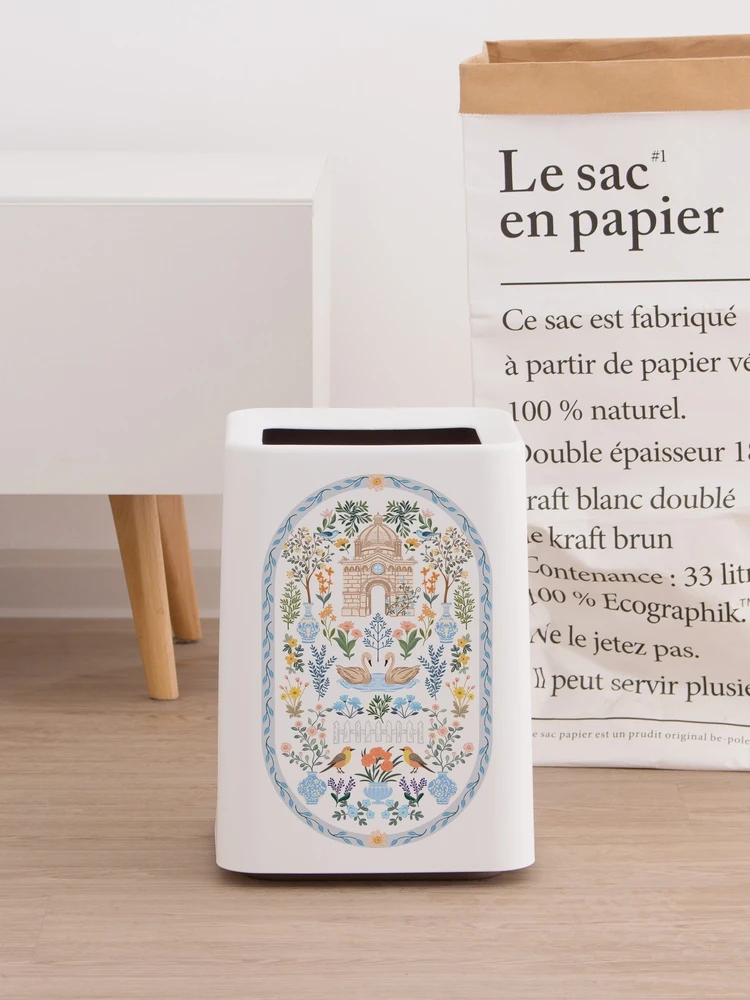 

Fre Creative Large Capaci Kitchen Living Room Bedroom Batoom Tra Can Home Use Square Plastic Dusin without Lid