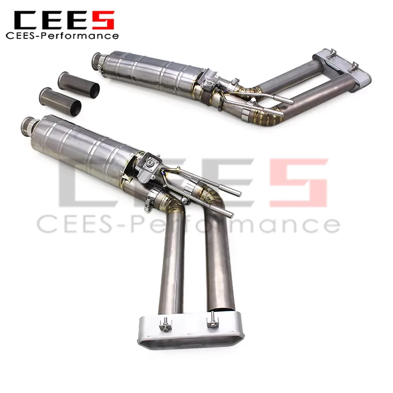 CEES Lightweight Axle Back for Mercedes-Benz G63 AMG W464 4.0T 2019-2023 OEM Valve Control Rear Muffler Section