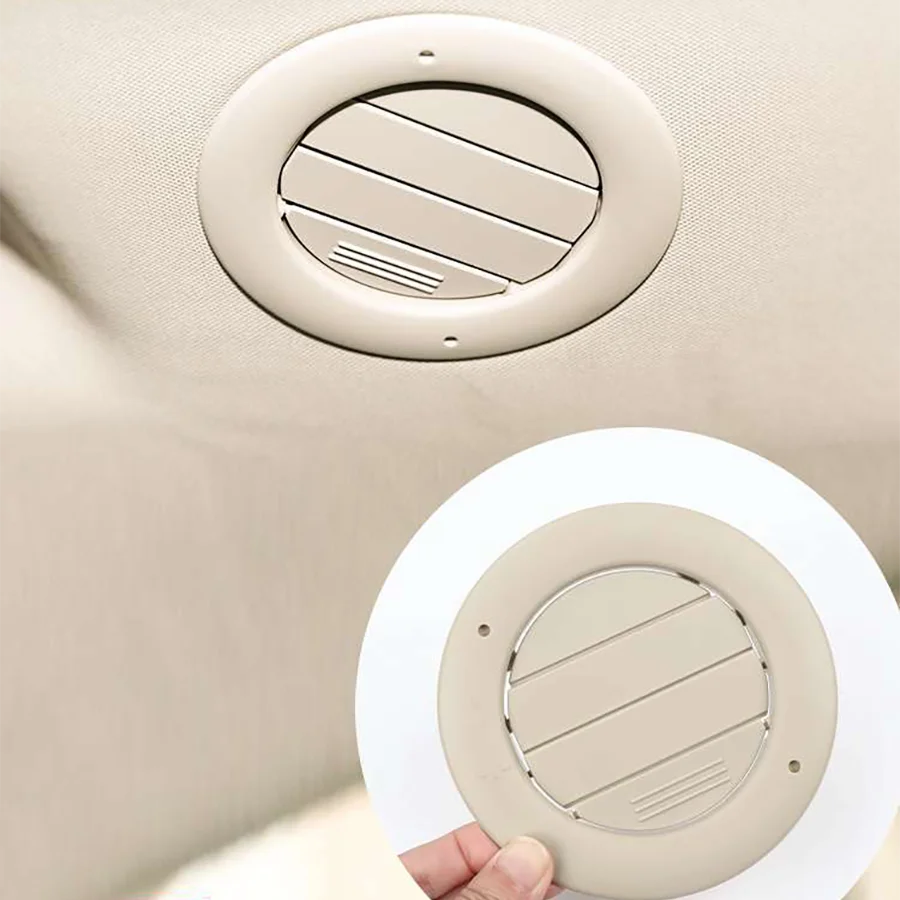 

1 шт. Oyster/бежевый/черный салон автомобиля на крыше, выход воздуха кондиционера, вентиляционная решетка, панель для Ford Edge 2015-2022