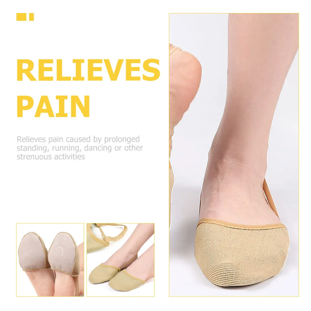 Dance Toe Pads Ballet Point Shoe Yoga Protector Inserts Sweat-absorbent Forefoot Socks Shoes Cushion Women's