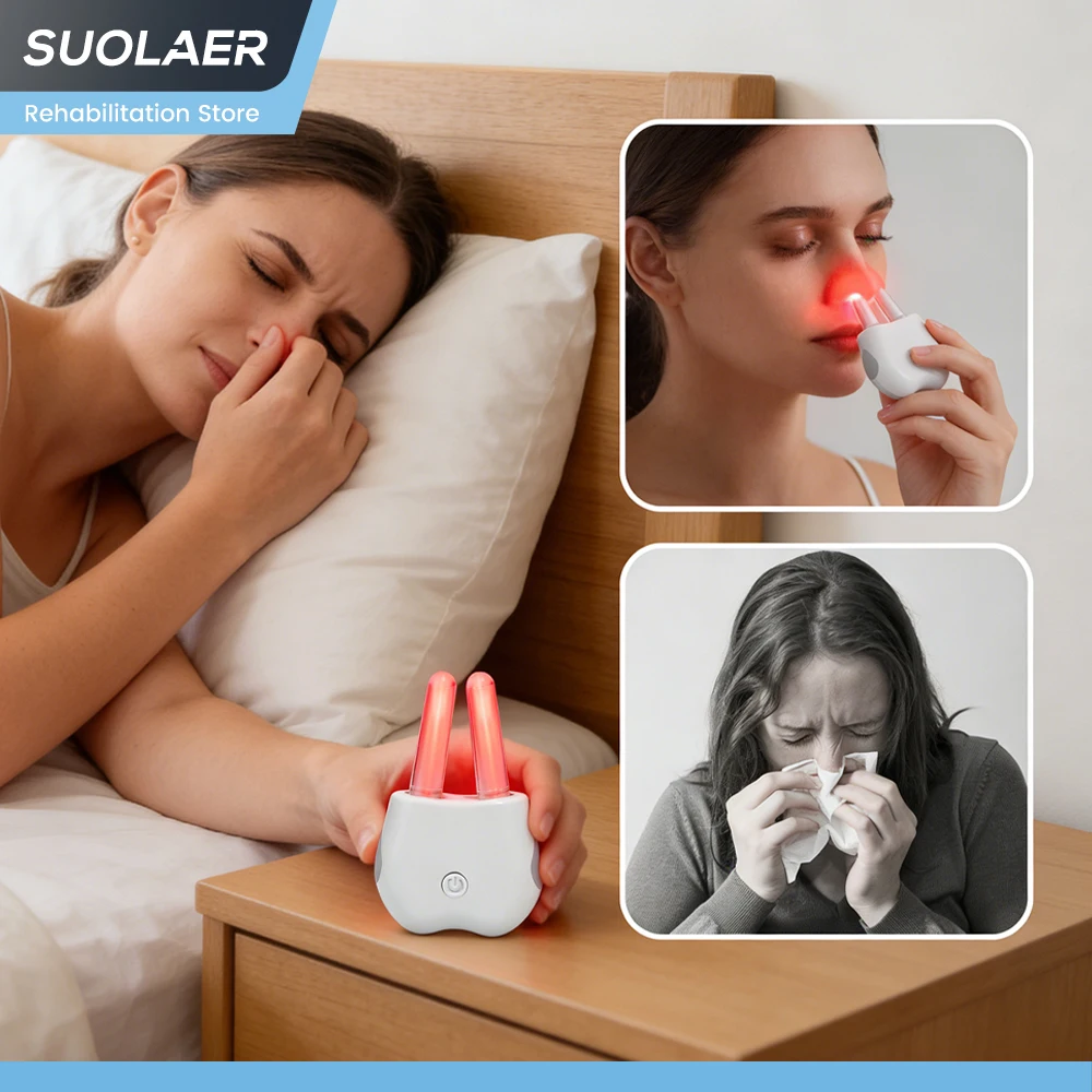 

Red Light Therapy Device for Nasal Care Infrared Nasal Phototherapy Device for Chronic Rhinitis Itchy and Runny Nose Symptoms