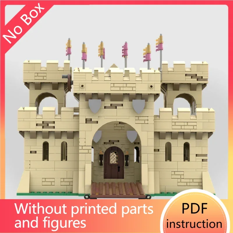 

Классический желтый замок, кирпичи, средневековая военная крепость, сильный рыцарь, архитектурные блоки, moc, модульные кирпичи, замок KeepChri