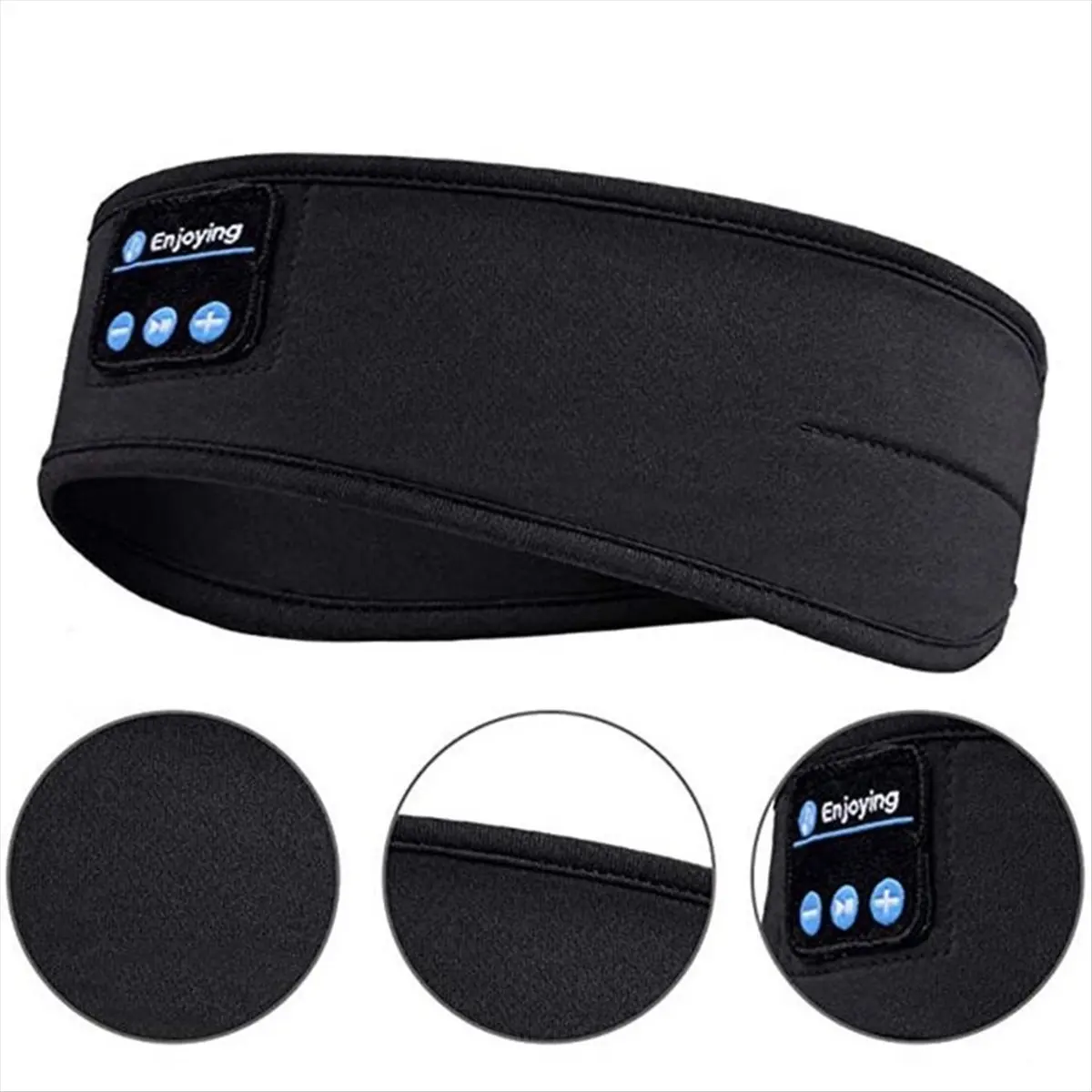 *AIMA Headphones Sports Sleep Headband Elastic Wireless Headphones Music Eye Mask Wireless Bluetooth Headphone Headband B