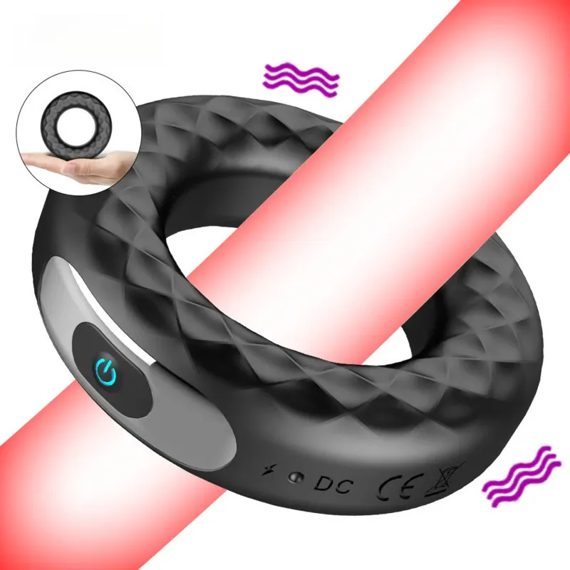 Penis Ring For Men Ultra Soft Silicone Erection Enhancing Vibritor Adult Sex Toy For Men Couples Cockring Delay Training Toys