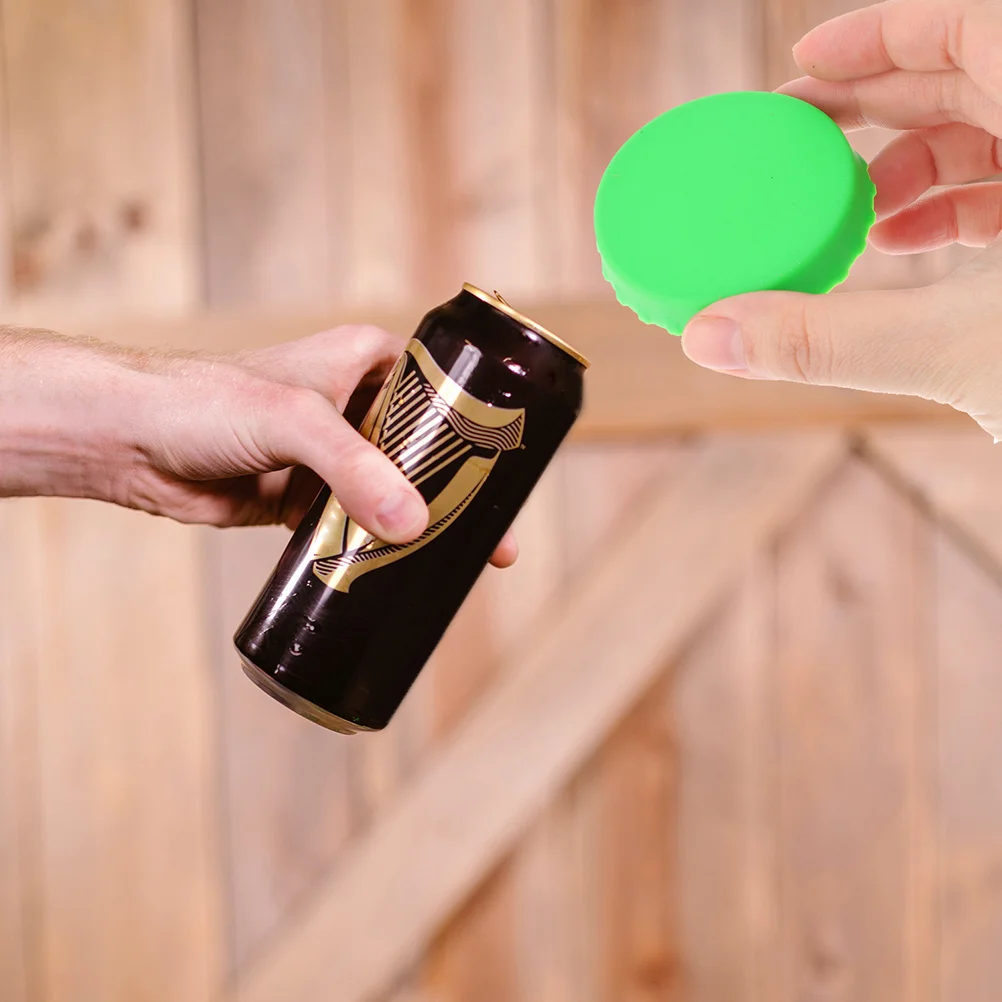 

18 Pcs Beer Bottle Cap Beverage Can Covers Cans Lid Drinks Lids Silicone Sealing Caps